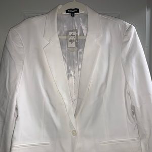 Express white womens blazer